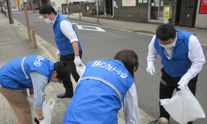 CSR　地域清掃活動　名古屋　今池