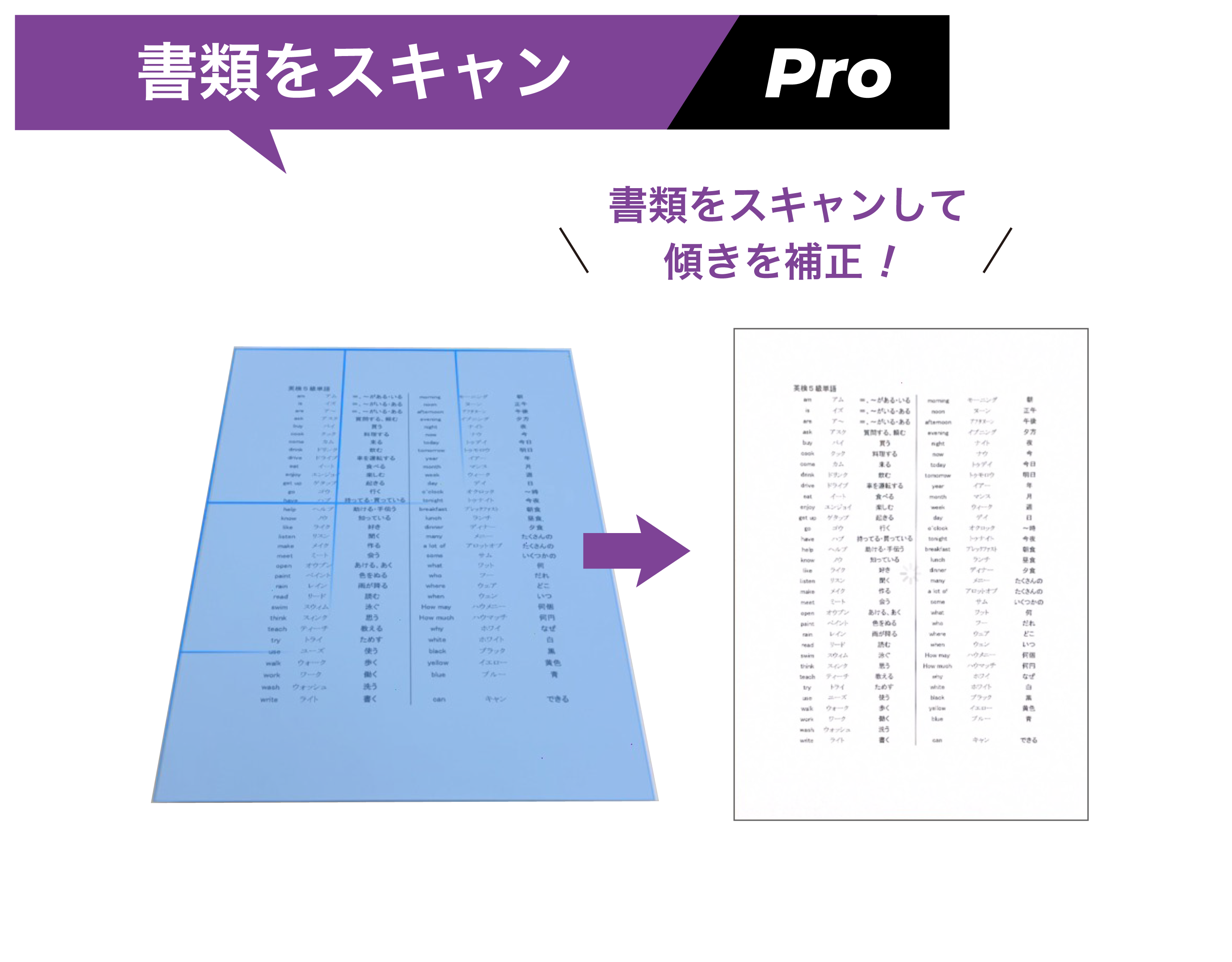 図:資料に写真を挿入することができ、その場で撮影した写真に付箋を貼ることもできます。